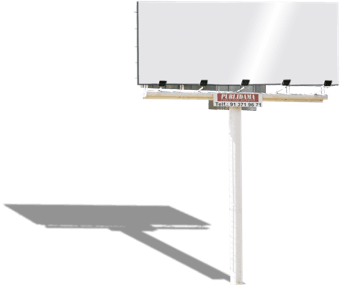 boceto realista infografía de monoposte de una cara